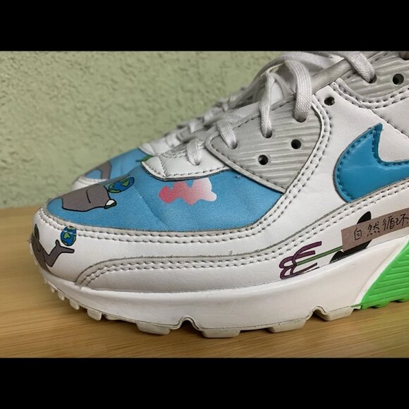 RARE ? Nike Air Max 90‎ Flyleather Ruohan Wang Size 9 Mens CZ3992-900 main image 7
